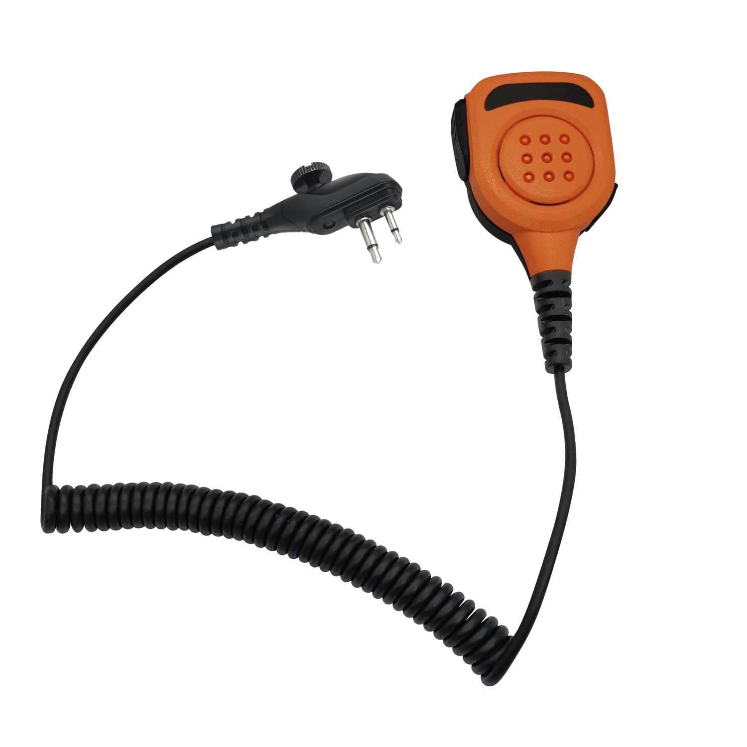 Two Way Radio Shoulder Mic Remote Speaker Microphone with 3.5mm Audio Jack for HYT Hytera Radio BD502i BD552i BD612i PD402i PD482i PD502i PD562i TC508 PD562 Walkie Talkie (Orange)