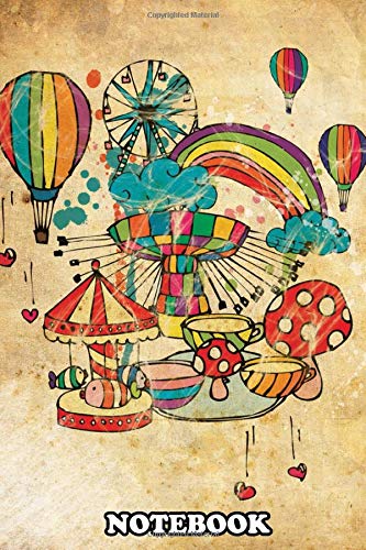 Notebook: Funfair , Journal for Writing, College Ruled Size 6" x 9", 110 Pages