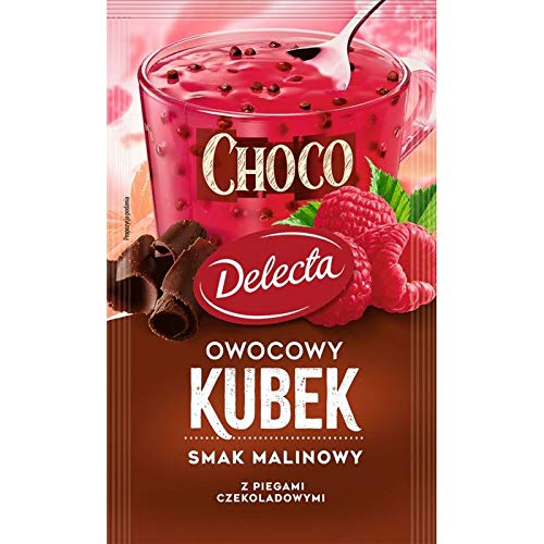 DELECTA Kisiel CHOCO RASPBERRY 5pc./5 servings Made in Poland