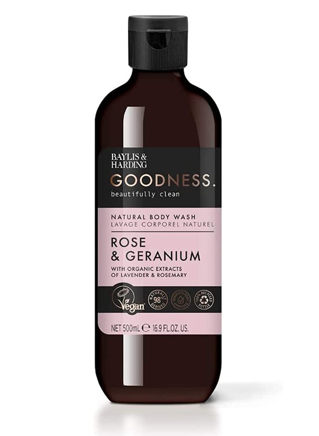 Baylis & HardingGoodness Rose and Geranium Body Wash, 500 ml