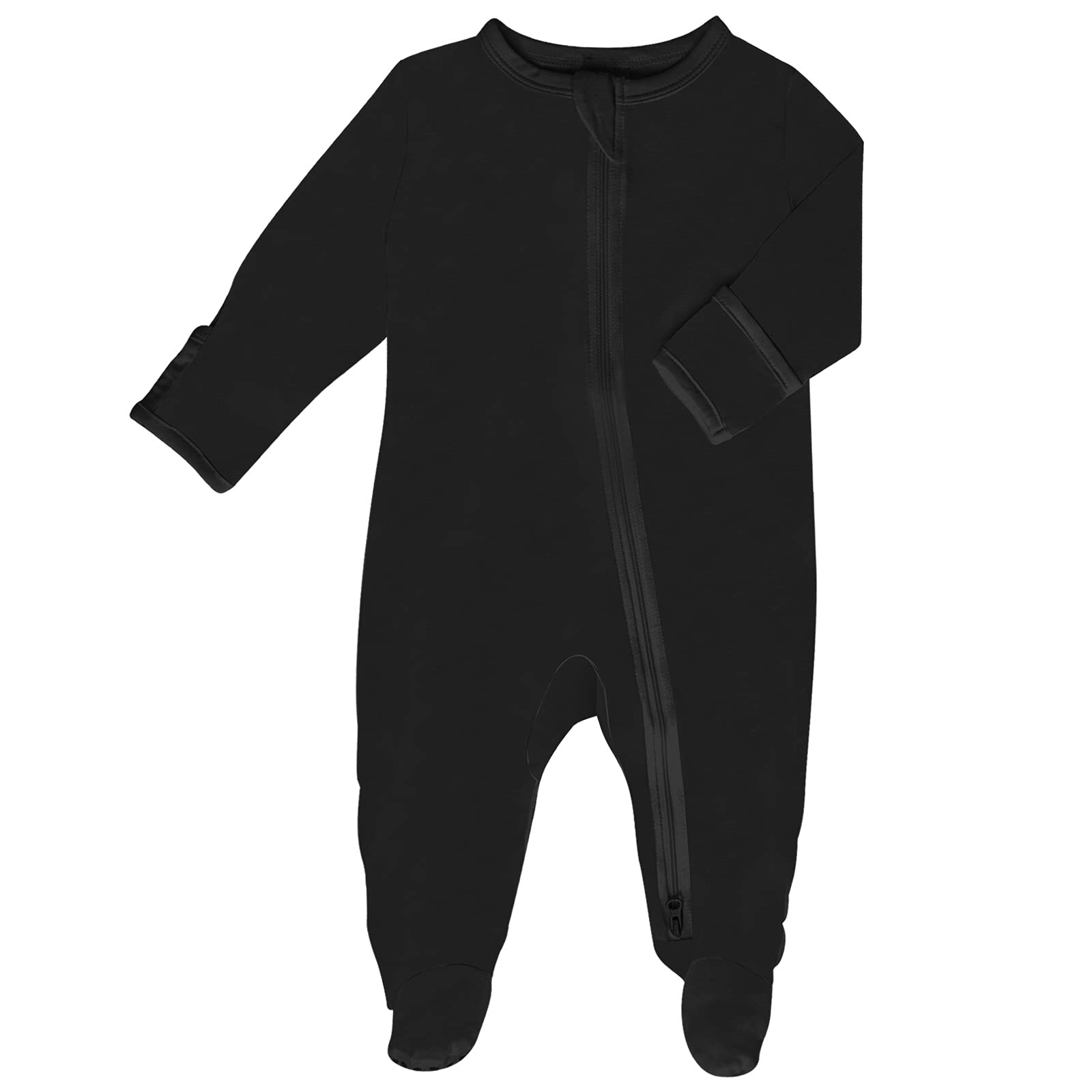 Rayon Zipper Baby Footie Pajama,Long Sleeve One Piece Romper For Boys Girls