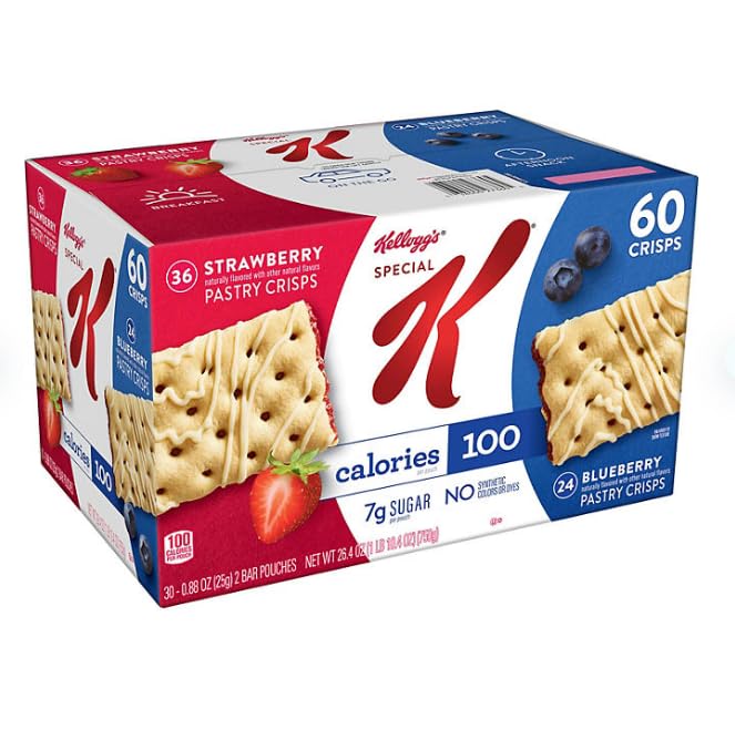 Special K Pastry Crisps, Strawberry and Blueberry (60 ct.)