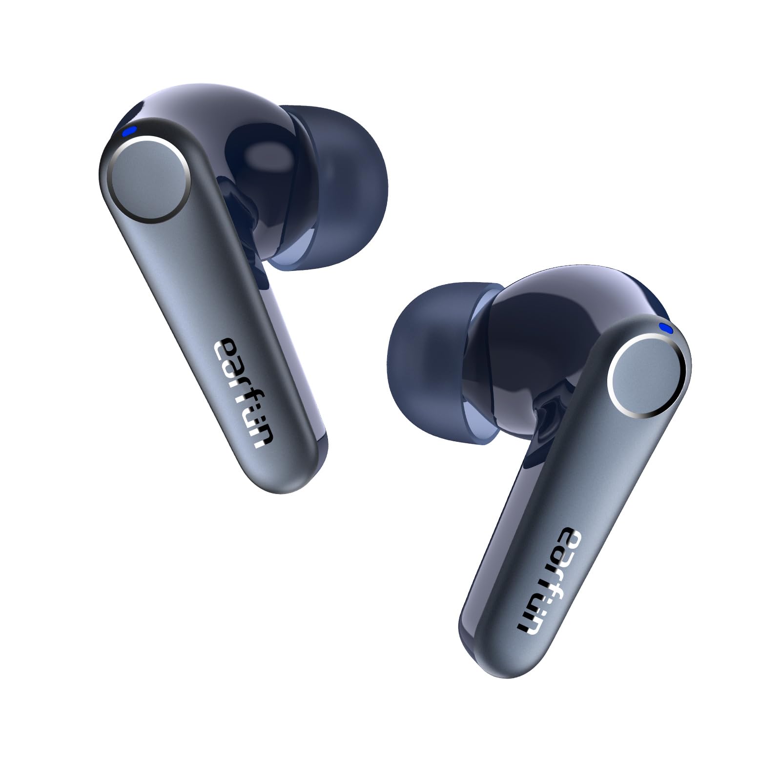 EarFun Air Pro 3 Noise Cancelling Wireless Earbuds, Qualcomm® aptX™ Adaptive Sound, 6 Mics CVC 8.0 ENC, Bluetooth 5.3 TWS Earbuds Wireless, Multipoint Connection, App Customize EQ, Navy Blue