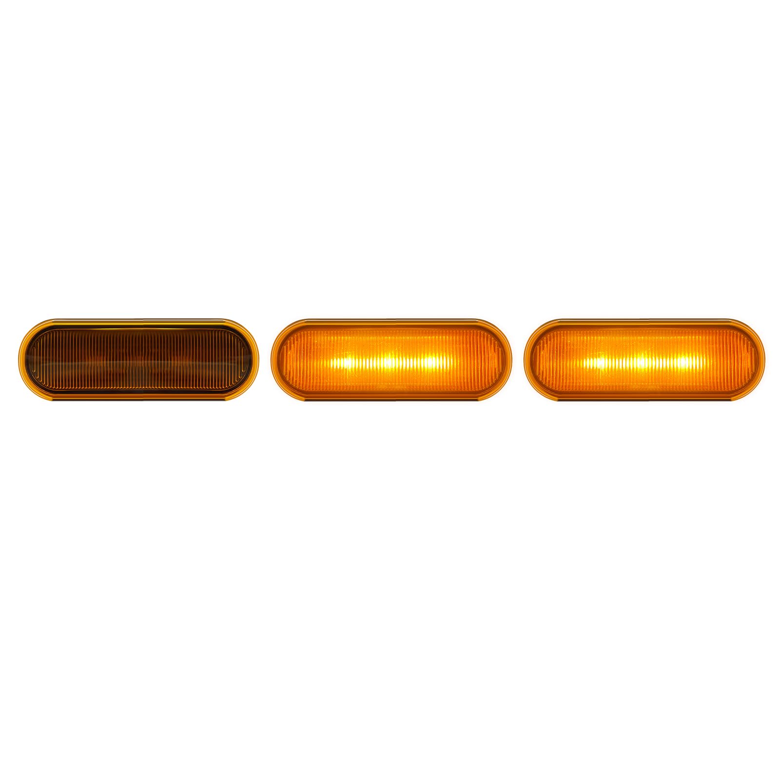 LitMiRaCle3-PCS LED Grill Lights for Ford Bronco 2021 2022 2023 2024 2/4-Door OEM Grille Lamps Kit Bronco Accessories fit Badlands Wildtrak & Everglades (Amber)