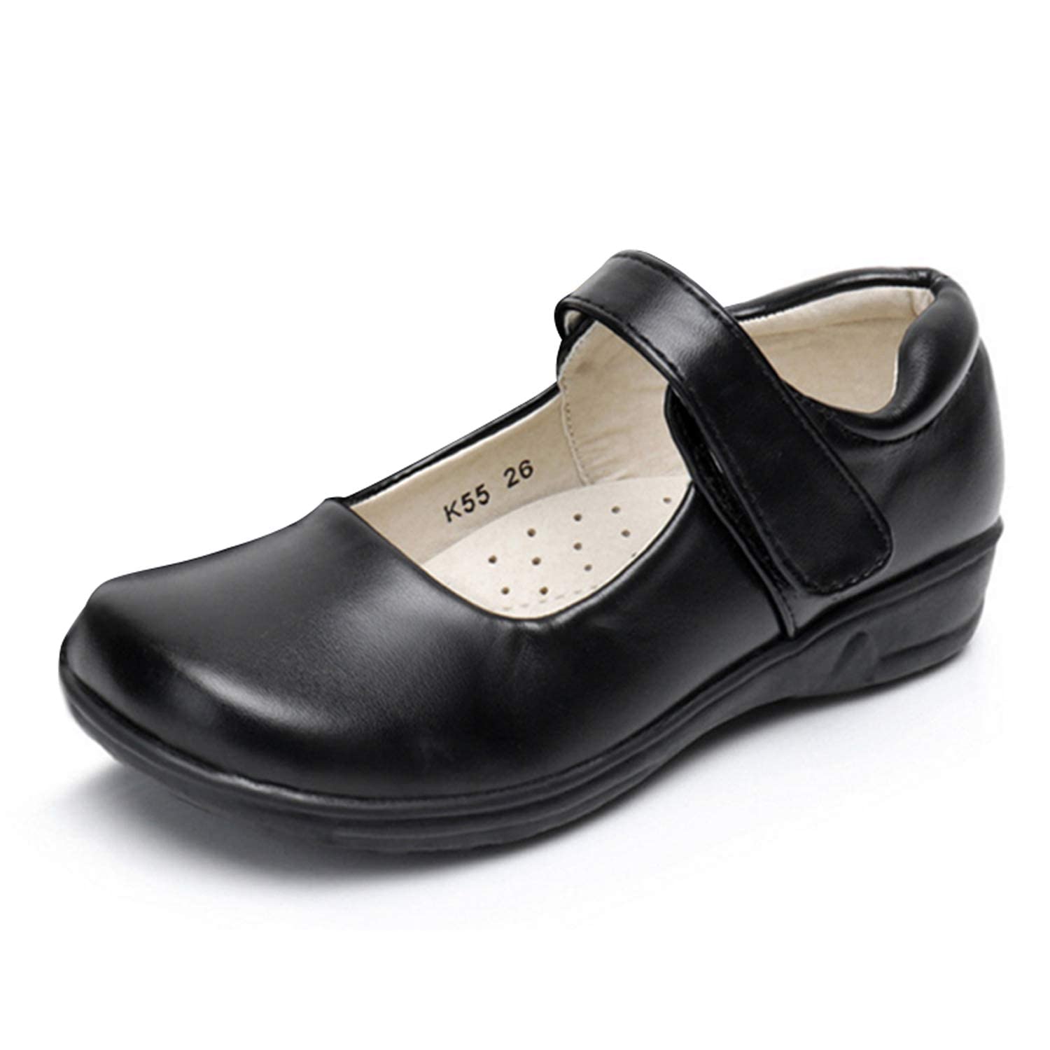 WVHTHVWGirls' Shoes, Mary Jane Kids School Uniform Shoes, Strap Dress Uniform Soft Black Ballet Flats (Toddler/Little Girl/Big Girl)