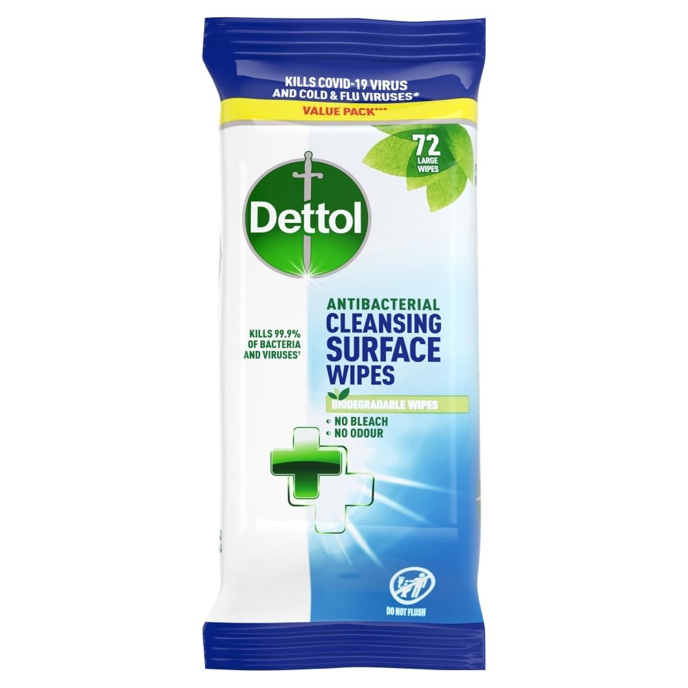 Dettol Surface Cleansing Wipes, 72 each