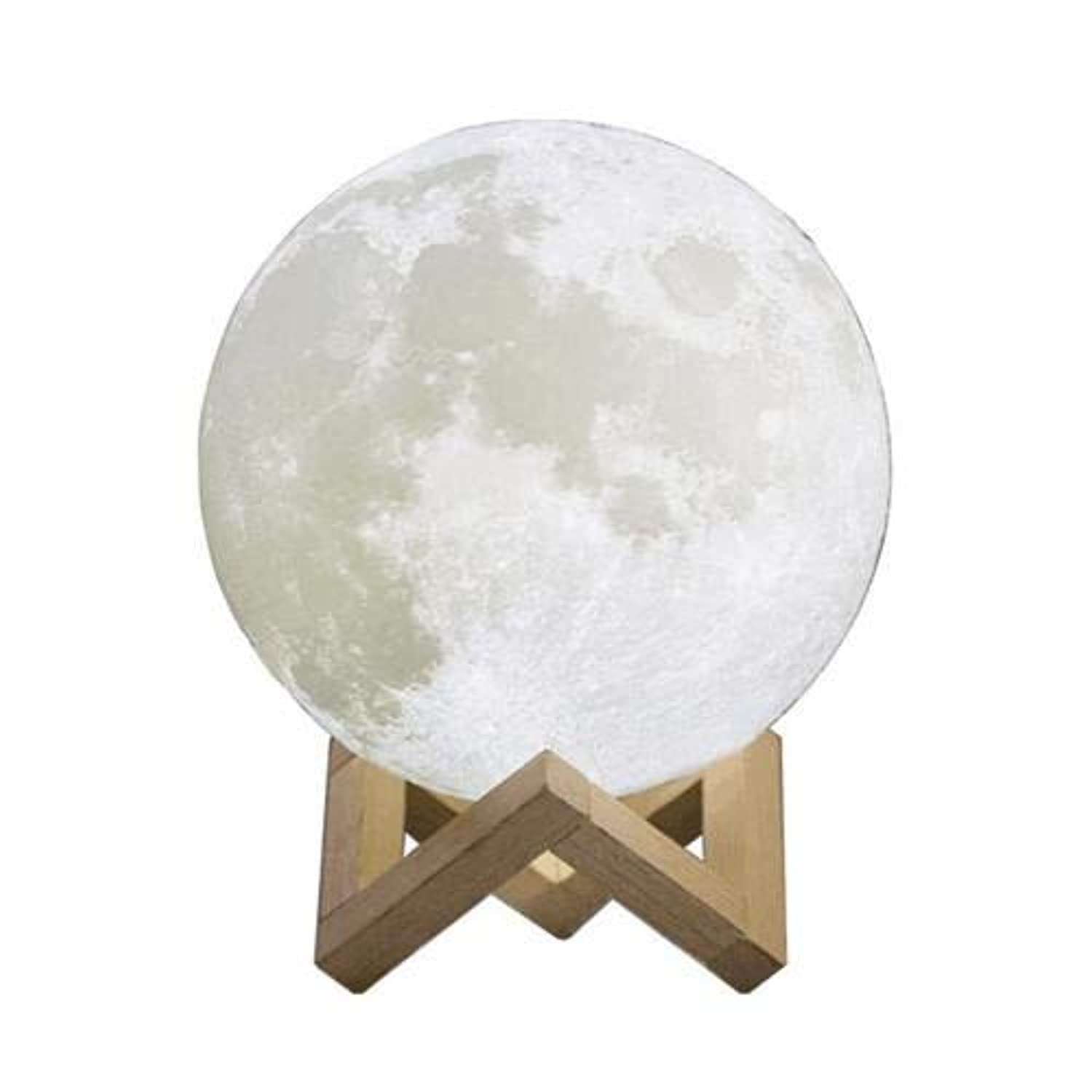 AM ANNAMoon Lamp 3D Print Moon Light, Lighting,Rechargeable Home Decorative Night Light 13cm