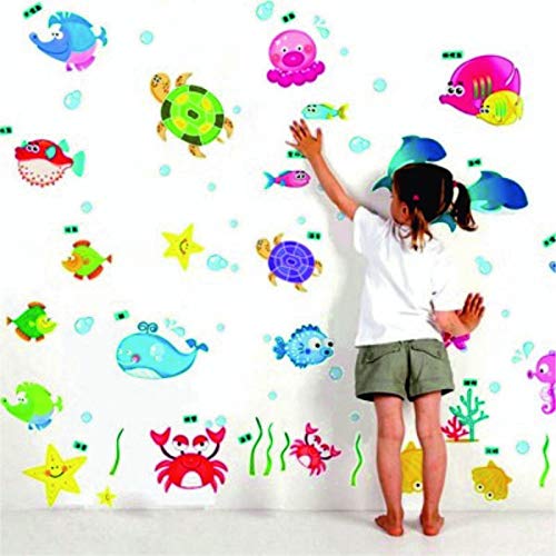 Meetcute™ Beautifull Animals and Stars Wall Sticker for Couple Bedroom ( PVC Vinyl 56 cm X 61cm )