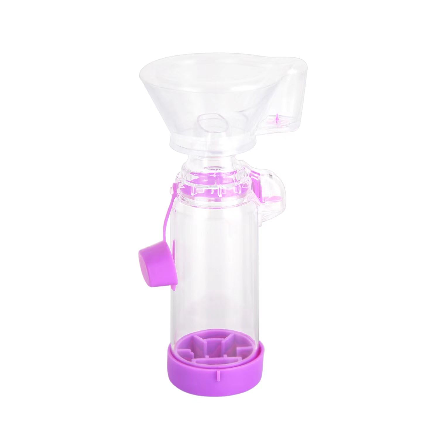 Spacer for Inhaler NESSI OTC Spacer Adult with Mask Spacer and Mouthpiece Spacer (Purple)