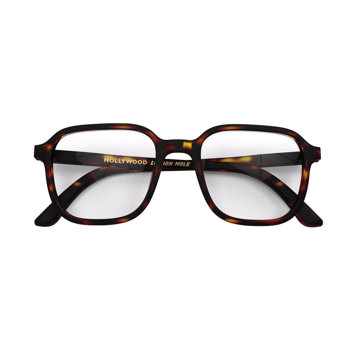 LONDON MOLE Eyewear | Hollywood Reading Glasses | Square Reading Glasses | Cool Readers | Stylish Reading Glasses | Unisex | Spring Hinges