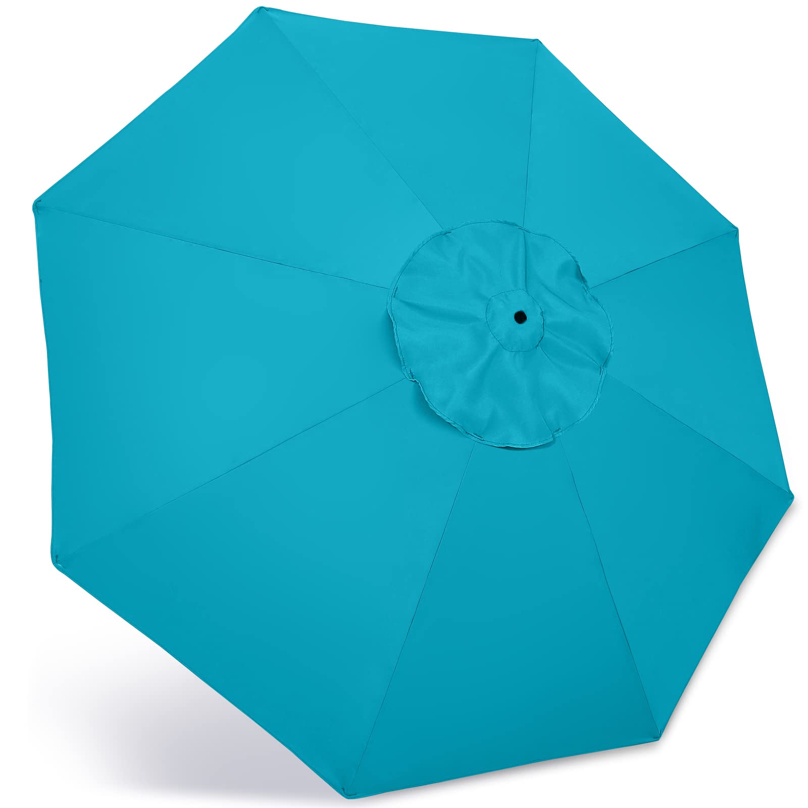 ABCCANOPY 9ft Outdoor Umbrella Replacement Top Suit 8 Ribs (Turquoise)