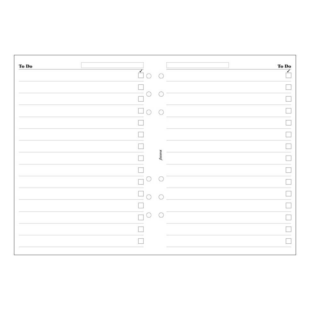 FILOFAX A5 to DO Sheets REF:342211