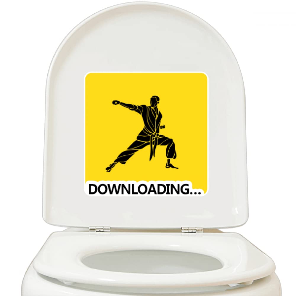 Martial Antiquity Strangling Physique Stickers Adhesive Waterproof Toilet Decal