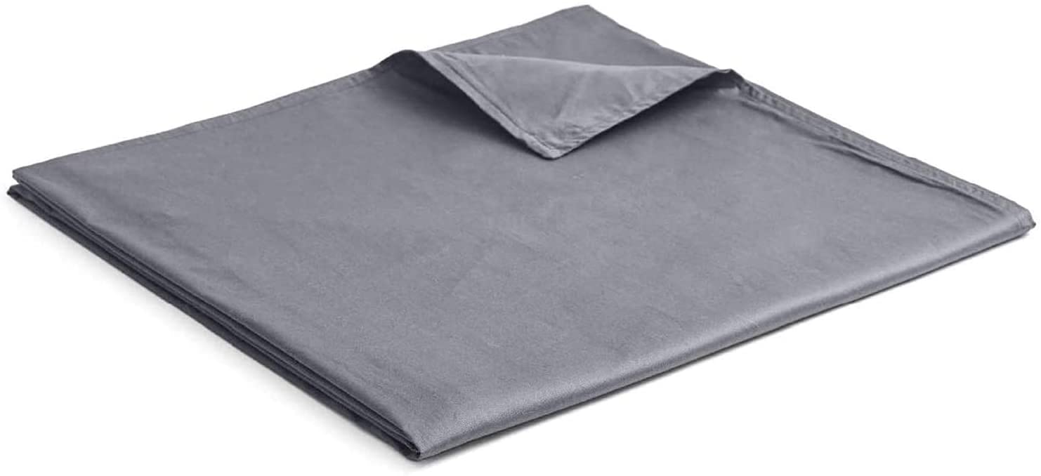 Ynm Cotton Duvet Cover For Weighted Blankets (Dark Grey, 48''X72'')¦ 300