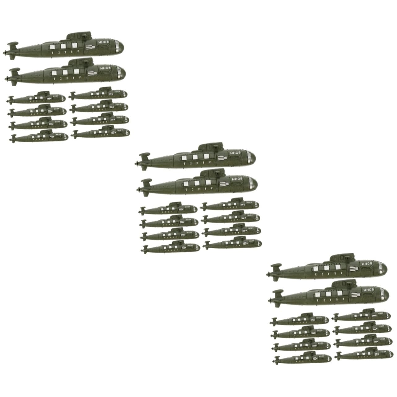 HEMOTON 30 Pcs Simulated Submarine Rc Submarine Warships Model Submarine Model Toy Simulation Submarines Toys Toy Submarine Aircraft Carrier Toy Submarines Models Army Vehicle Models Pp