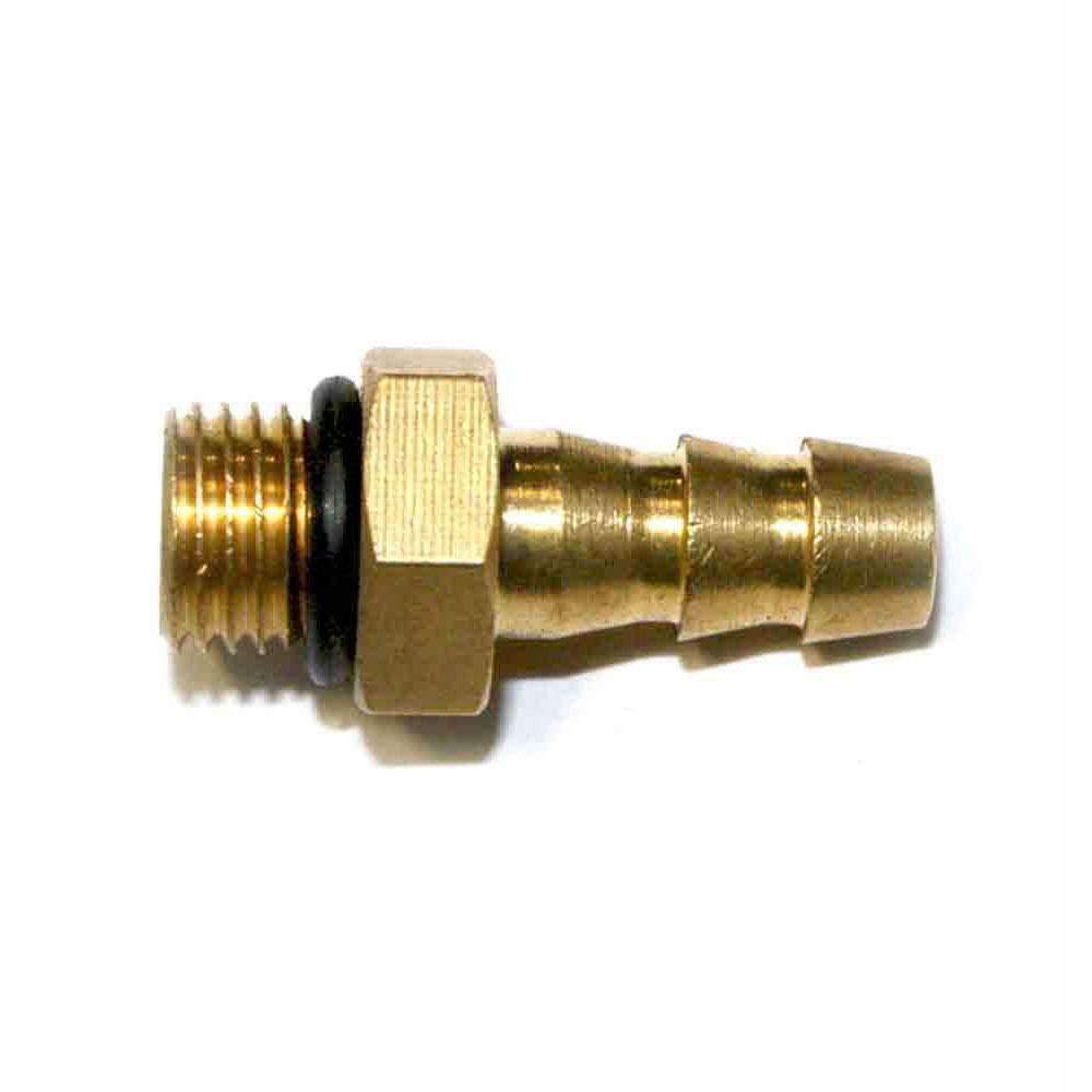 Superior Electric Interstate Pneumatics FMS64T 3/8 Inch - 24 UNF Male x 1/4 Inch Hose Barb Connector for Inflator Whips