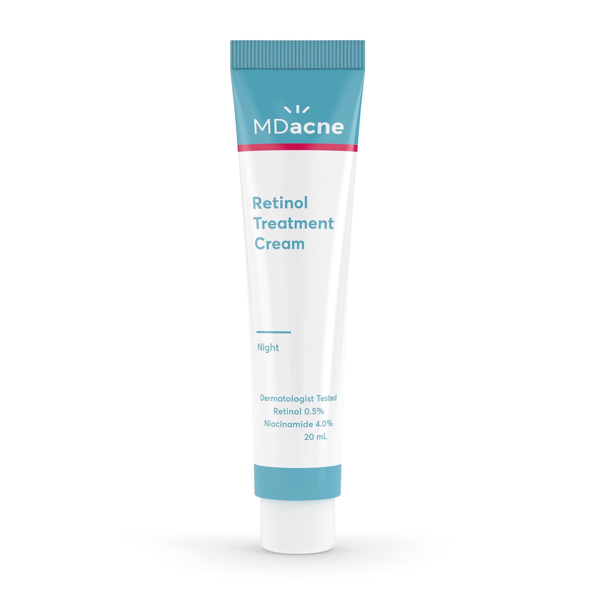 MDacne – Retinol 0.5% and Niacinamide 4% Cream, Reduces Blemishes and Improves Skin Texture without Irritation