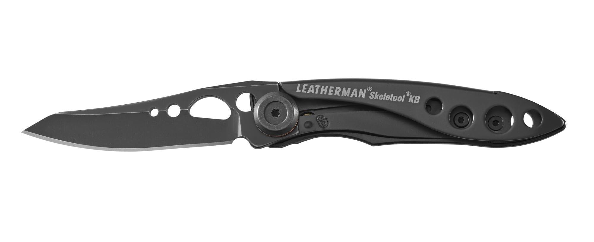 LEATHERMANSkeletool KB Pocketknife with Straight Edge, Stainless Steel Blade and Bottle Opener, Black