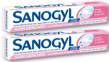 SanogylSoin Gencives Toothpaste for Irritated Gum Care (2 x 75 Ml Tubes) by Sanogyl