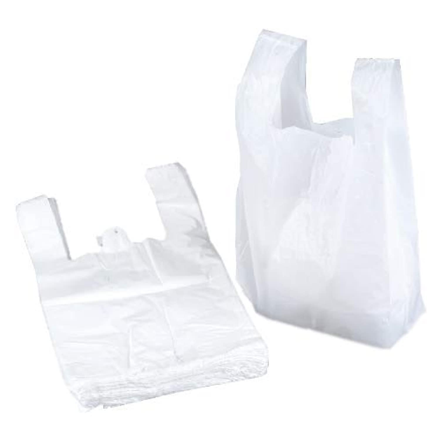 Plastic Disposable Grocery Bags - White, 1kg