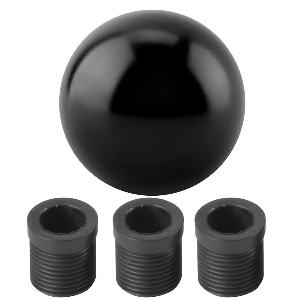 Fydun Car Gear Shift Knob Gear Shift Head Universal Round Ball Shape Manual Knob (Black)