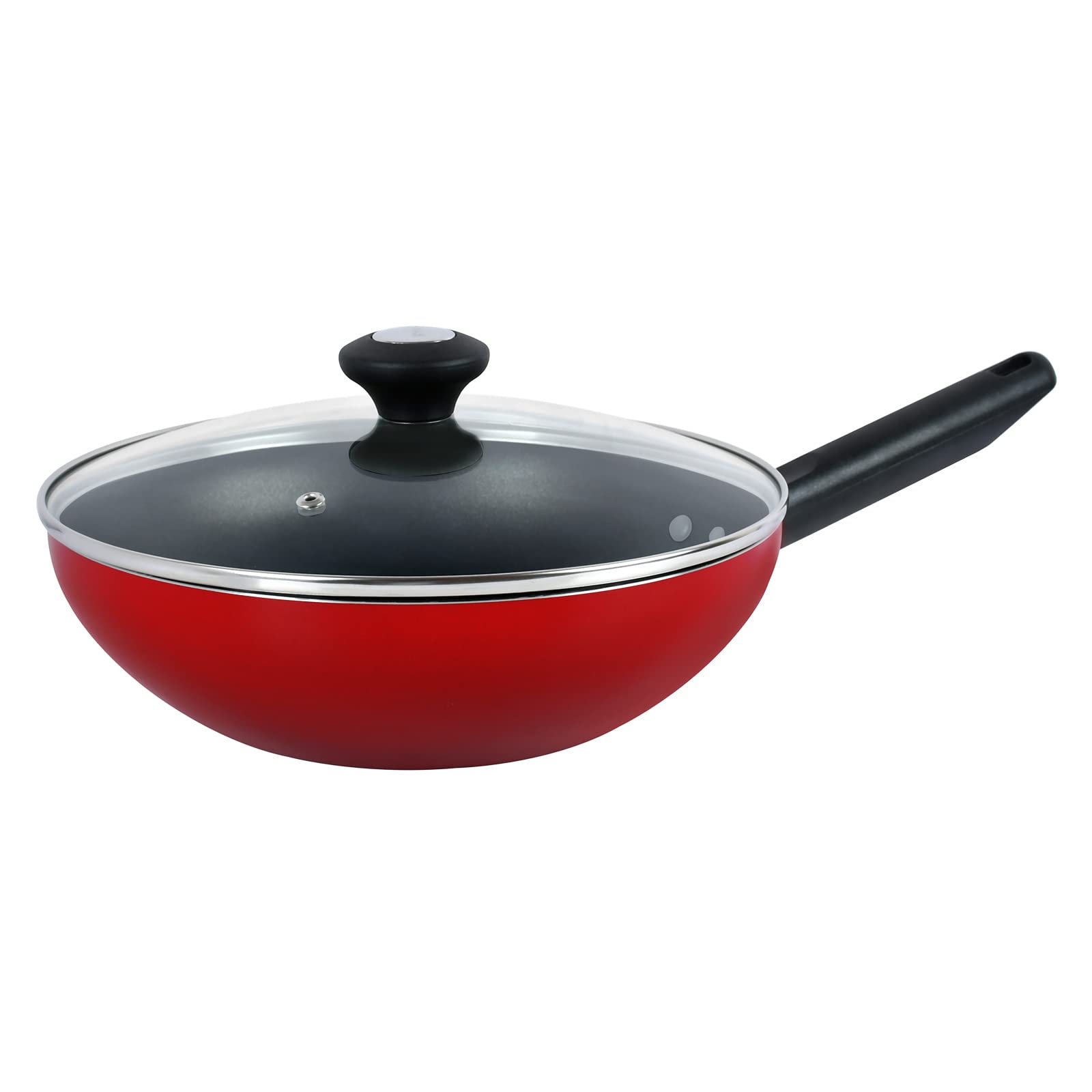 PrestigeClassique Covered Wok, Red, 30 cm, PR20980