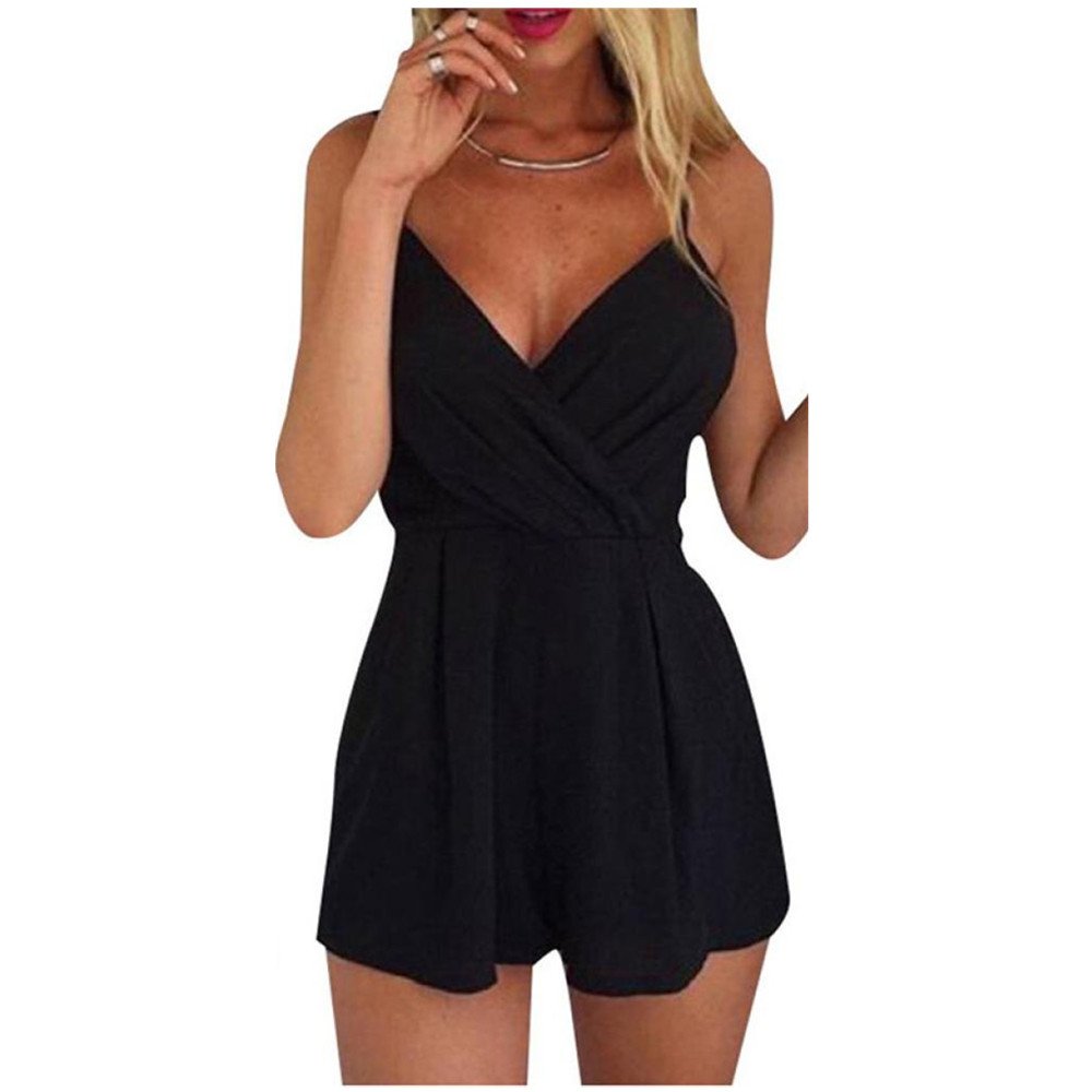 ❤️ Sleeveless Jumpsuits for Women,Plus Size Casual Clubwear Playsuit for Holiday Ladies Summer Shorts Off The Shoulder Jumpsuit Romper Outfit Funny T Shirts