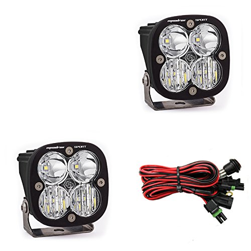 Baja Designs Squadron Sport LED Pair Driving/Combo Light Kit & Rock Guards