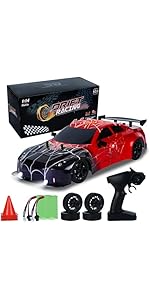 iBlivers Spider RC Drift Car, 1:14 Monster Truck Remote Control Drift Car with Full Proportional ...