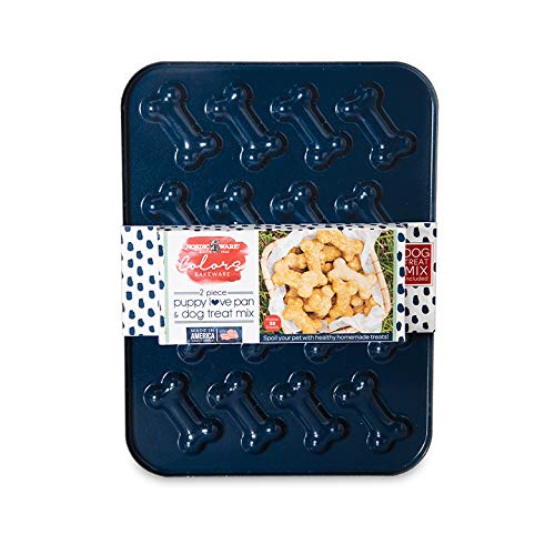 Nordic Ware Puppy Love Pan and Mix Set, 2-Piece, Blue