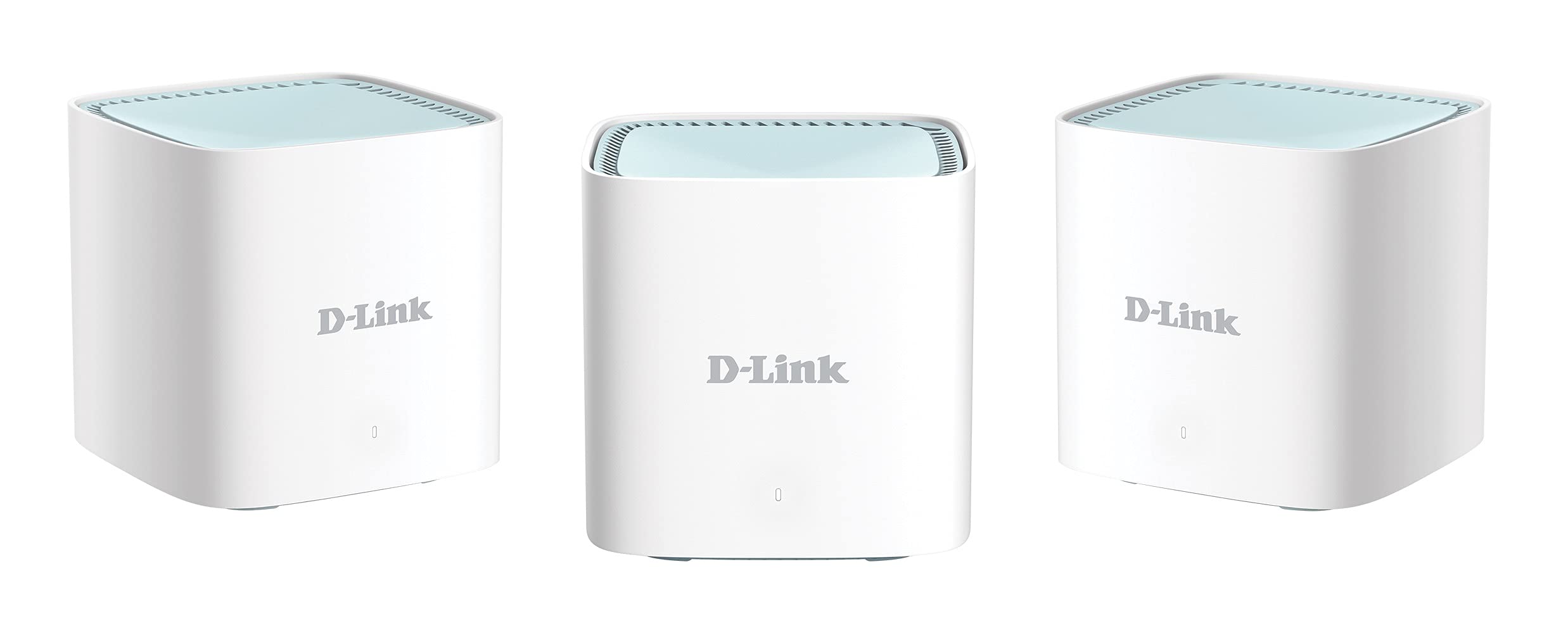 D-Link M15-3 EAGLE PRO Wi-Fi 6 AI AX1500 Mesh System (3-pack) AI Parental Control, Gigabit Ports, 1024 QAM, OFDMA, WPA3, Works with Alexa/Google Assistant.,White