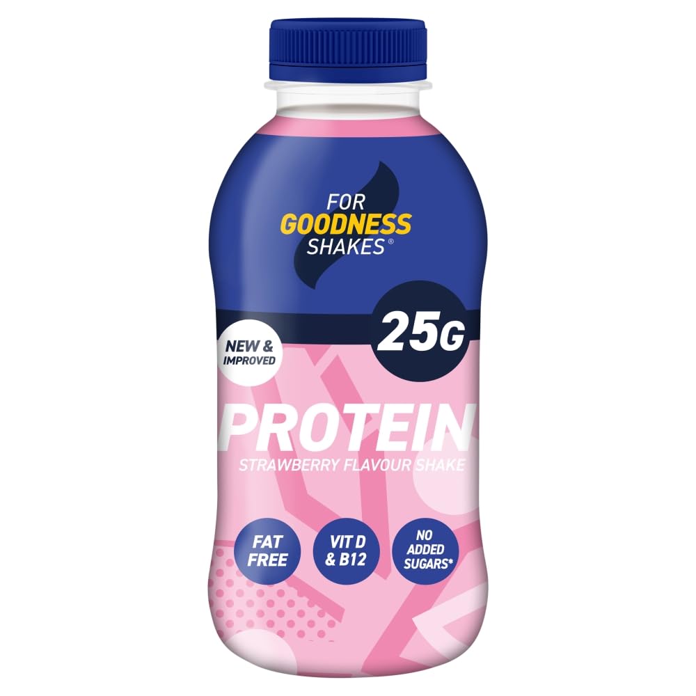 For Goodness Shakes Protein 25g Strawberry Shake 435ml