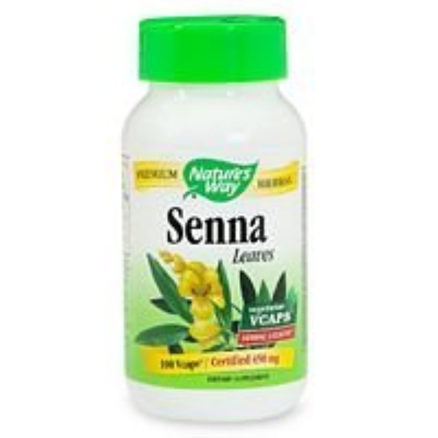 Nature's Way Senna Leaves, Vegetarian Capsules - 100 Pieces