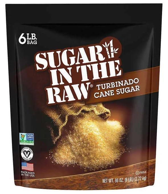 Sugar in Raw Natural Cane Turbinado Sugar (6 Lb)