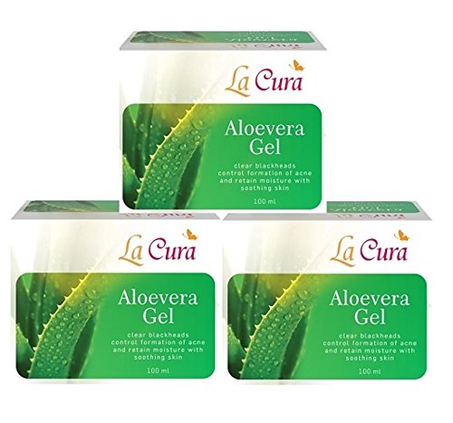 La Cura Aloevera Gel (Pack of 3 pc 100 gm each)