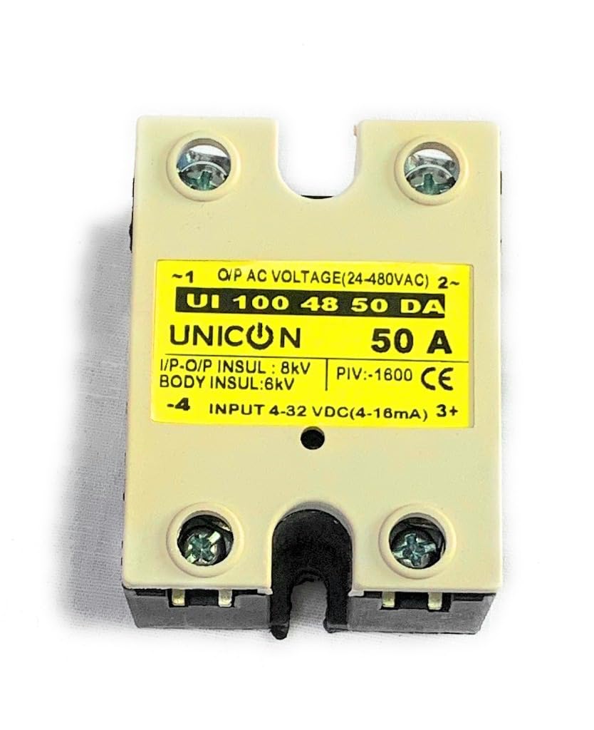 Litost® Solid State Relay SSR DC Input 3-32VDC (4-16 mA) To AC 24-480 VAC Out Put - 50AMP DC To AC