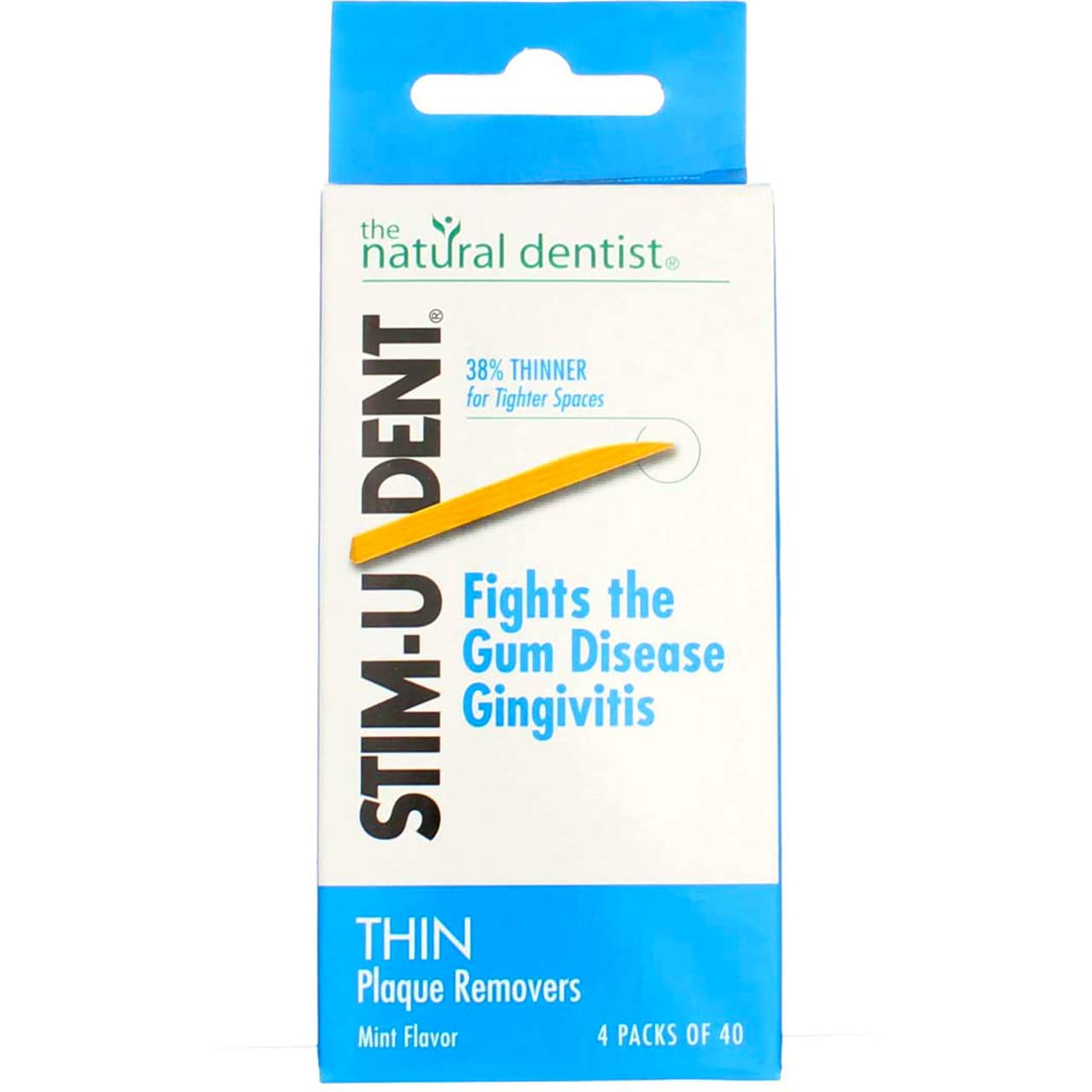 Natural DentistThe Stim-U-Dent Plaque Removers, Thin, Mint Flavor -160 ct.