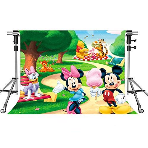 Dream Castle Backdrop for Kids Cartoon Party, Birthday Party Decor Banner 7x5ft HUIMT476