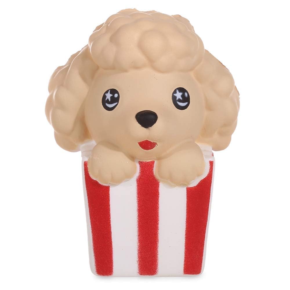 Anboor Squishies Popcorn Dog Squishy Squeeze Slow Rising Toys Stress Relief Squishies Animal Toy Kawaii Scented Soft Gift Collection