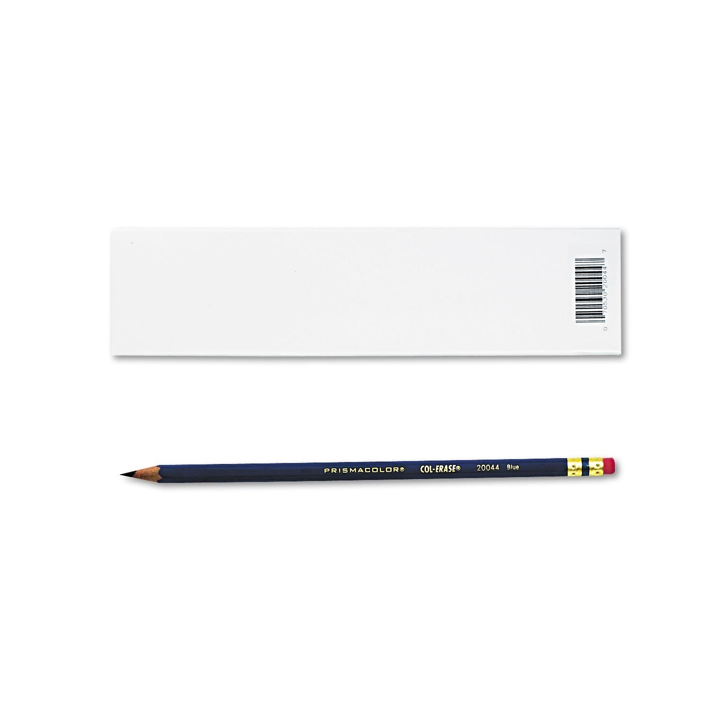 Prismacolor : Col-Erase Pencil with Eraser, Blue Lead, Blue Barrel, Dozen -:- Sold as 2 Packs of - 12 - / - Total of 24 Each