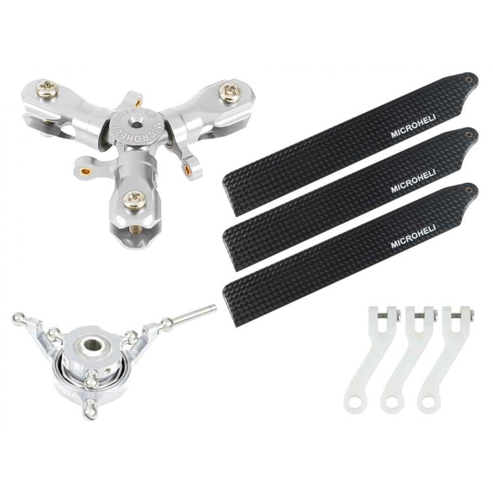 MICROHELICNC Triple Carbon Fiber Blades Conversion Set - GOOSKY S1