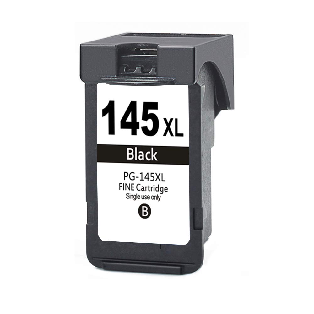 Saiyeeka Remanufactured for Canon PG145 XL Ink Cartridge for Canon PG145 145XL Ink Cartridge Replacement for Canon MG3010 IP2810 MG2510 MG2410 MG2910 Printer 1 Black