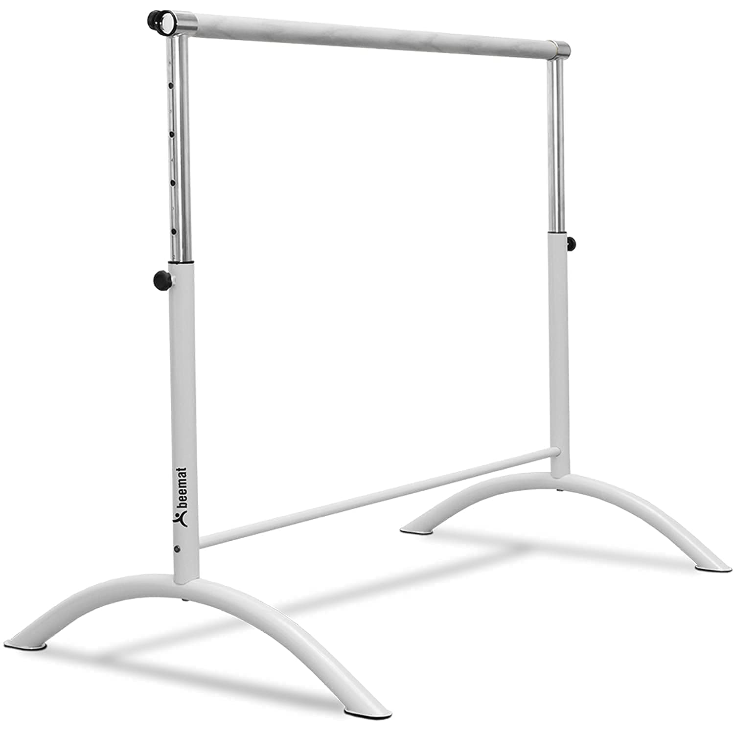 BEEMAT Studio Ballet Barre [Each] • Size: 110cm Length • Fully Adjustable • 2020 Design (White)