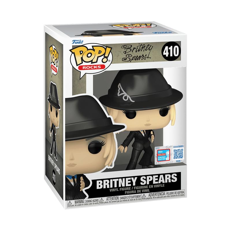 Funko POP! Rocks Britney Spears Vinyl Figure, 4.1 inches, Black Outfit