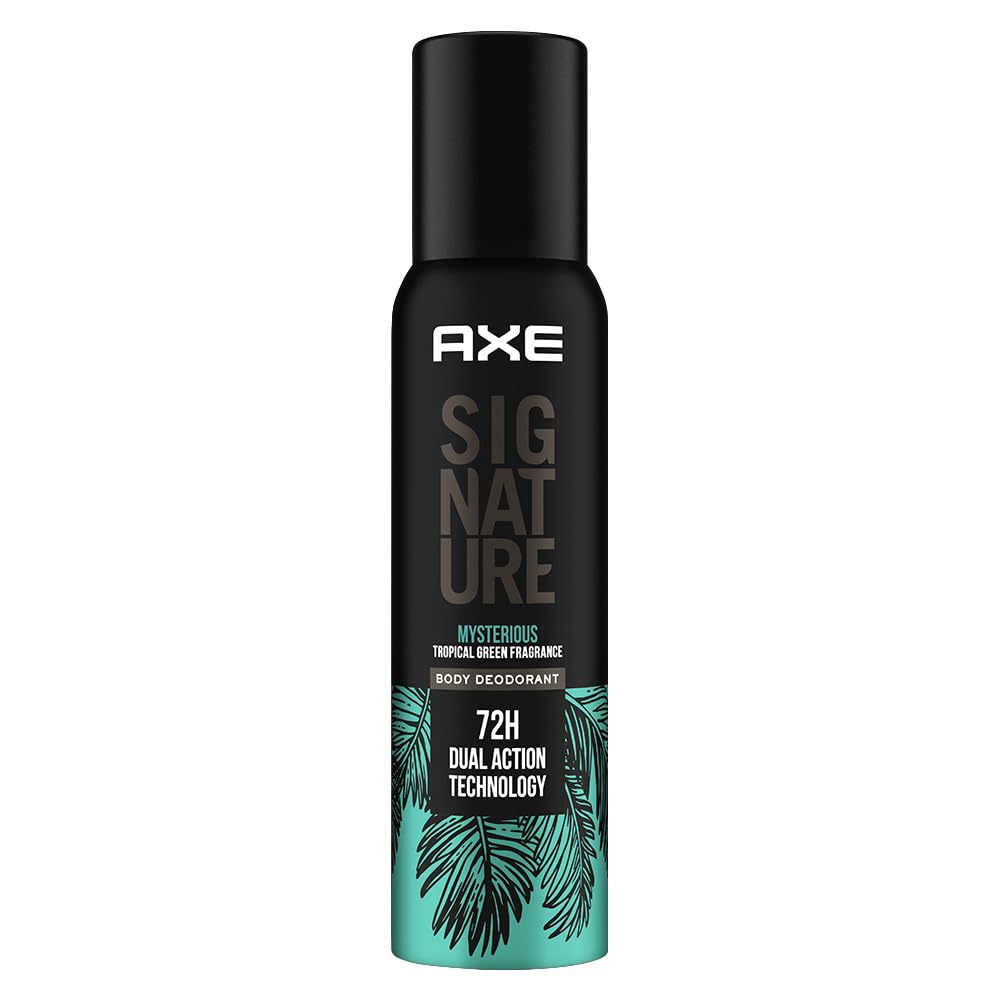 AXE Signature Mysterious No Gas Deodorant Bodyspray For Men 154 Ml, Tropical Green