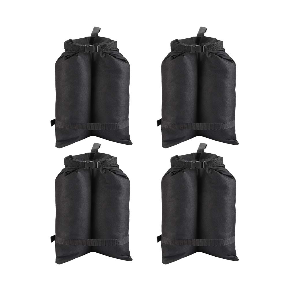 ValueHall Gazebo Sandbags Canopy Weight Bags Gazebo Leg Weights 4 Pack Double-Stitched Sand Weight Bags Instant Outdoor Sun Shelter Canopy Legs V7059E