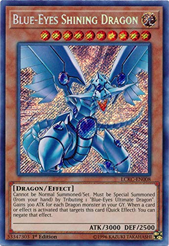 Yu-Gi-Oh! Blue-Eyes Shining Dragon - LCKC-EN008 - Secret Rare - 1st Edition - Legendary Collection Kaiba Mega Pack (1st Edition)