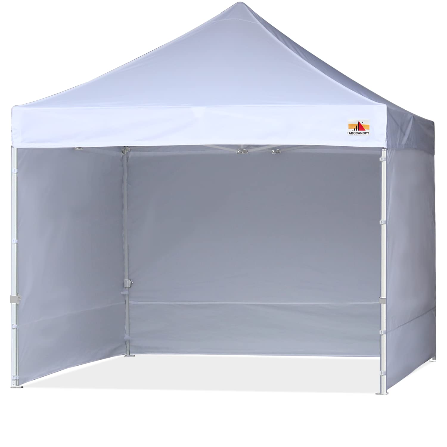 ABCCANOPY Easy Pop Up Canopy Tent with Sidewalls 10x10 Commercial -Series, White