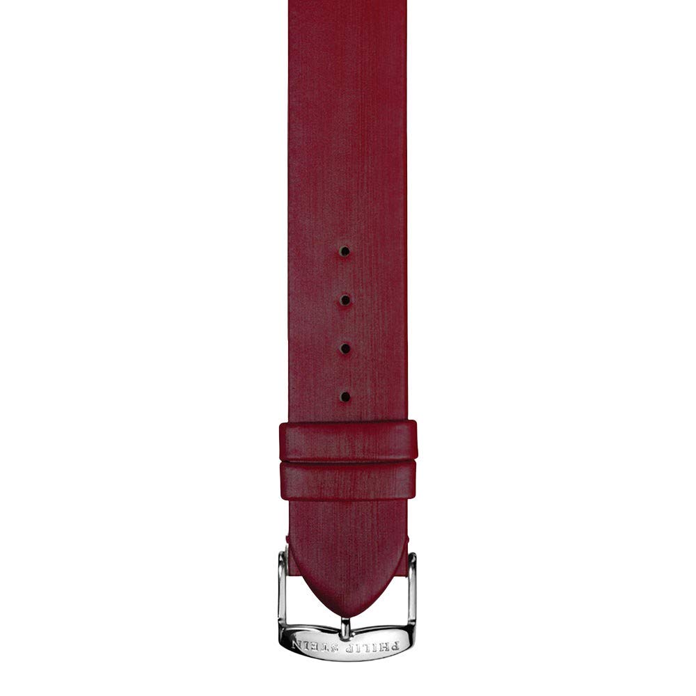 4-IBG 12mm Leather Calfskin Red Watch Strap