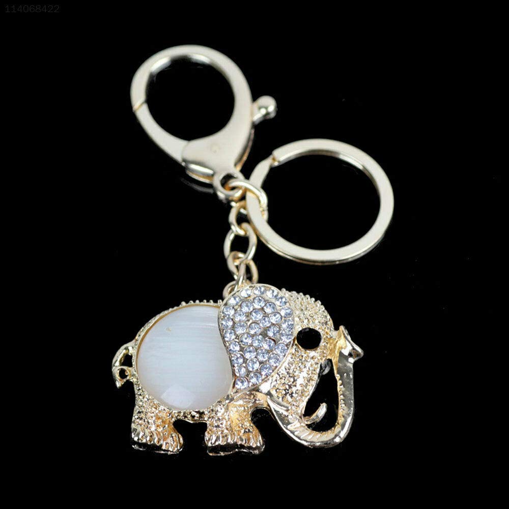 ELECTROPRIME 84BE Elephant Key Holder Fashion Key Ring Pendant Metal Alloy Key Buckle